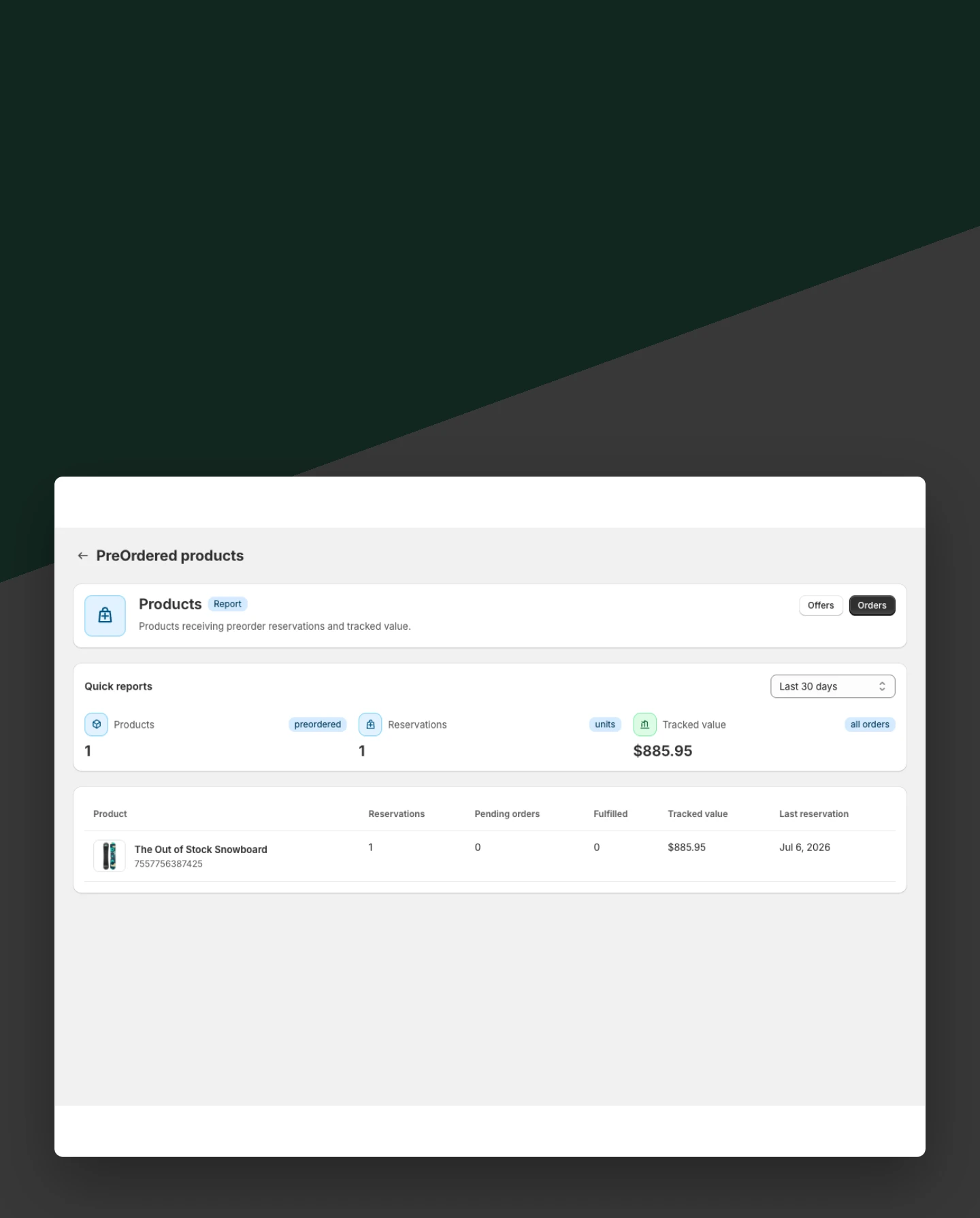 Review product eligibility mobile view
