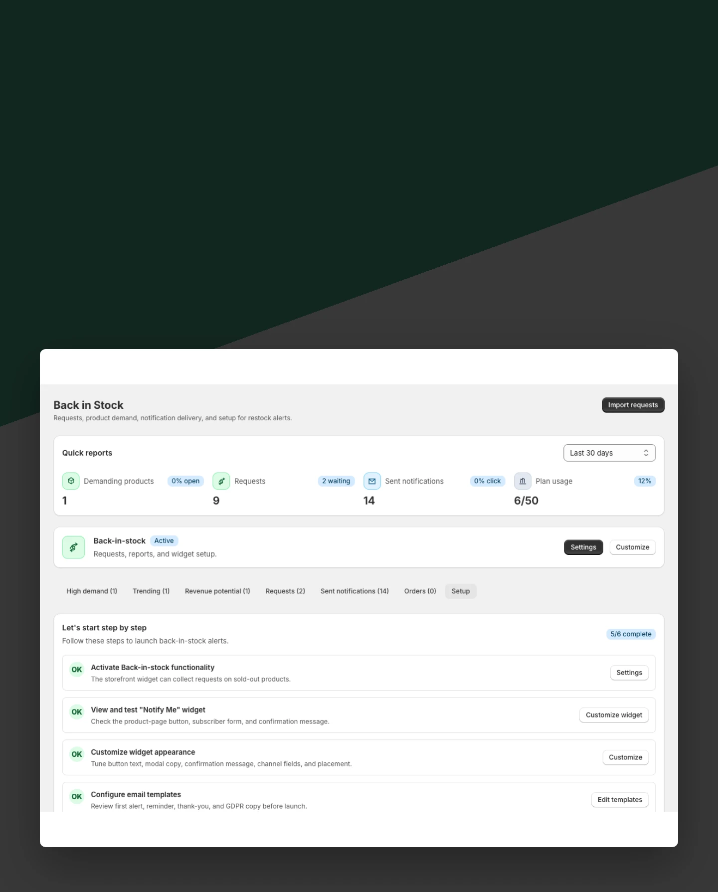 Use Notify mode for sold-out demand mobile view